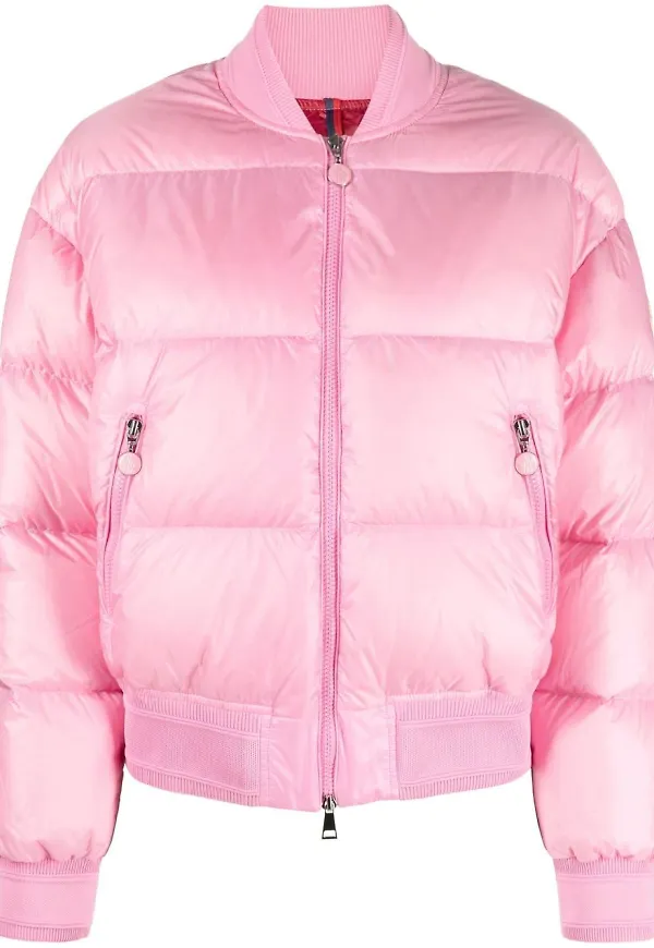 Moncler Merlat quiltad bomberjacka - Rosa