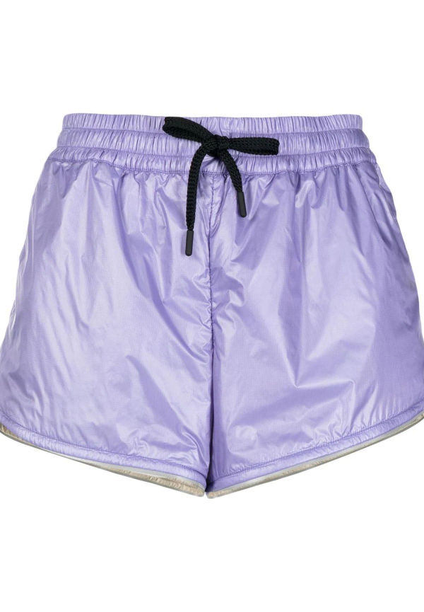 Moncler mjukisshorts med dragsko - Lila