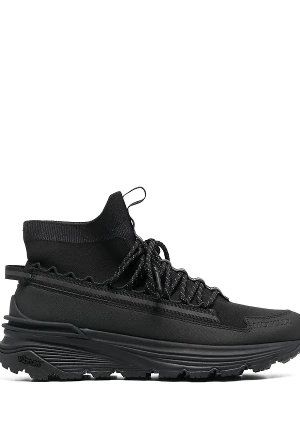 Moncler Monte Runner höga sneakers - Svart