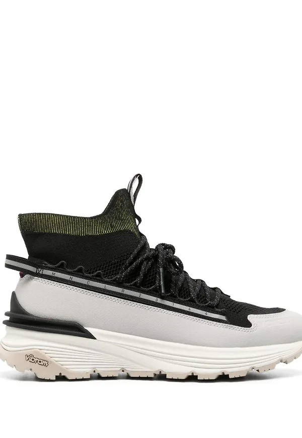 Moncler Monte Runner höga sneakers - Svart
