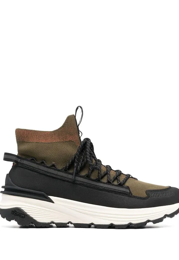 Moncler Monte Runner höga sneakers - Svart