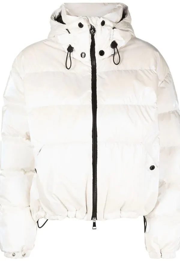Moncler Moselotte vadderad jacka med huva - Vit