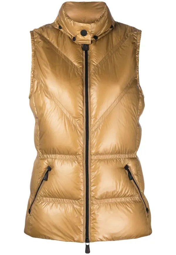 Moncler Moye vadderad dunväst - Brun