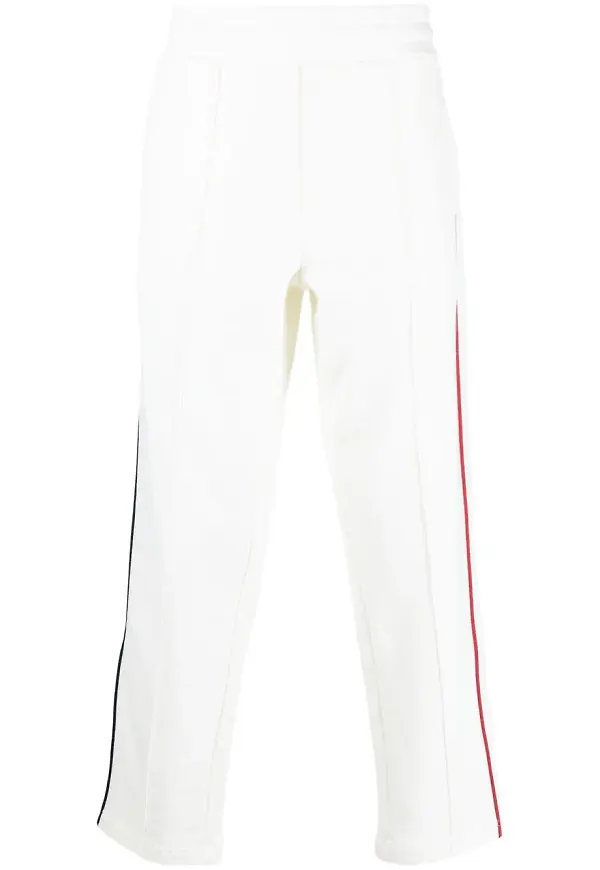Moncler multicoloured trimming jogger trousers - Vit