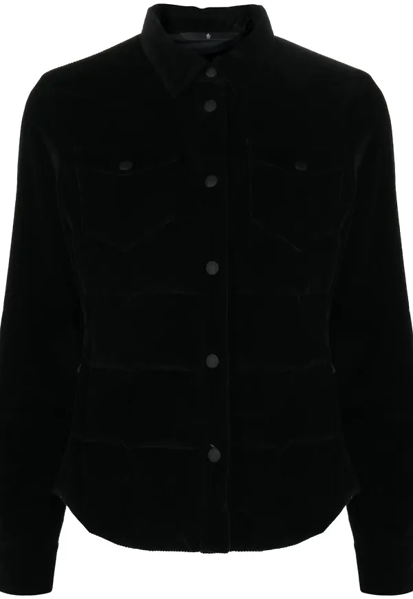 Moncler Nagy vadderad skjortjacka - Svart