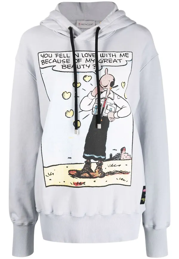 Moncler Olive Oyl hoodie - Blå