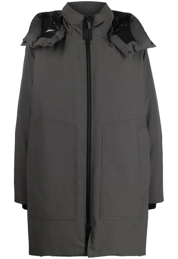 Moncler Oshima dunrock med huva - Grå