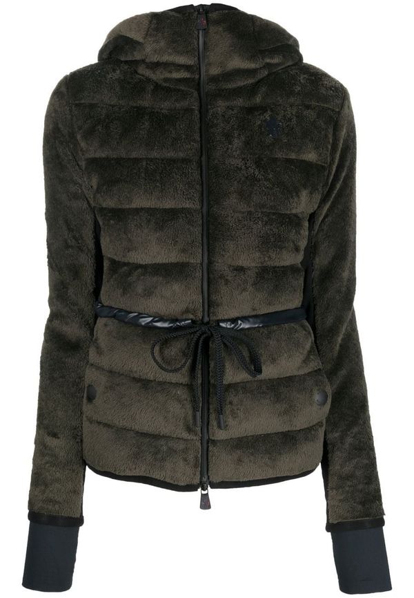 Moncler padded hooded down jacket - Grön