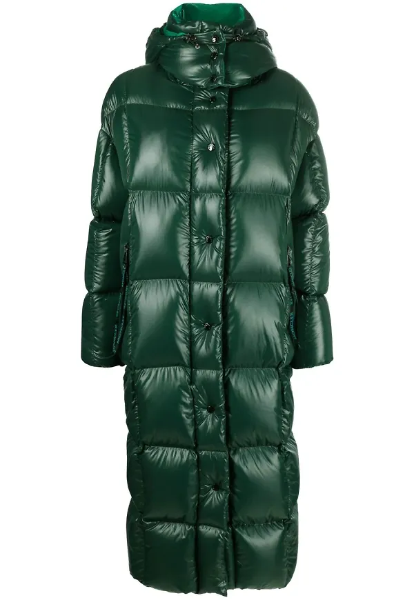 Moncler Parnaiba vadderad kappa - Grön