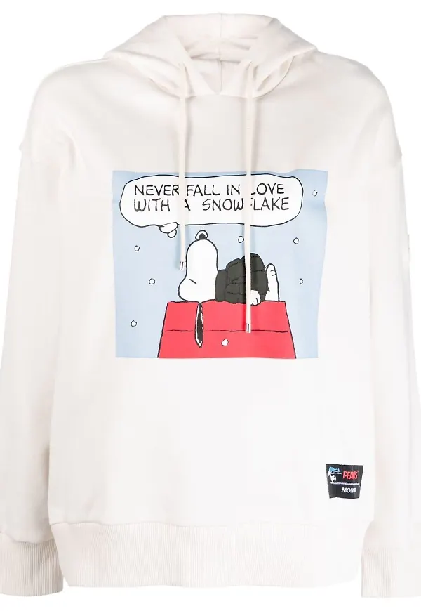 Moncler Peanuts hoodie - Vit
