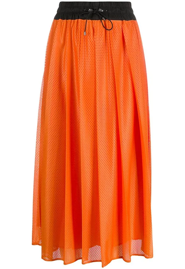 Moncler perforerad midikjol - Orange