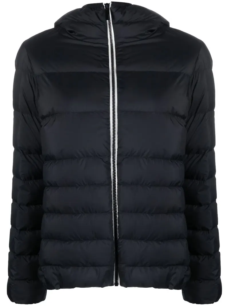 Moncler Pluvis vadderad jacka med logotyp - Svart