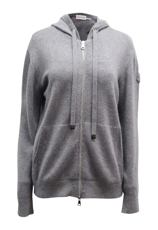 Moncler Pre-owned Hoodies Grå, Dam