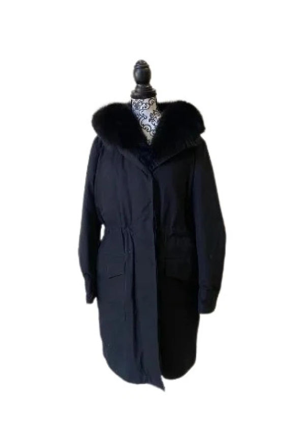 Moncler Pre-owned Pre-owned päls ytterkläder Svart, Dam