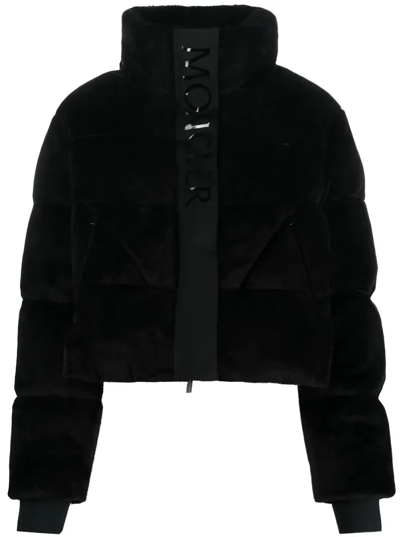 Moncler puffjacka med dragkedja - Svart