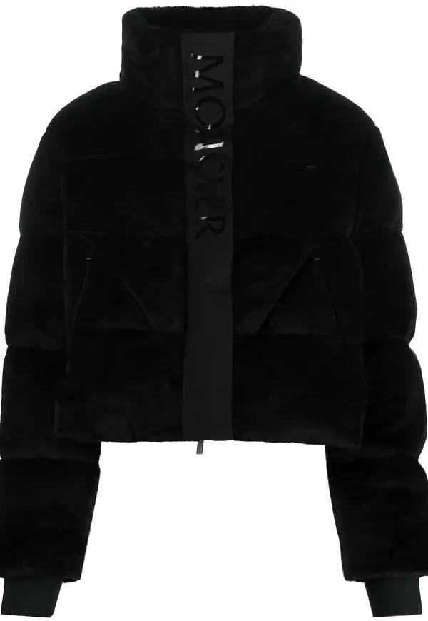 Moncler puffjacka med dragkedja - Svart