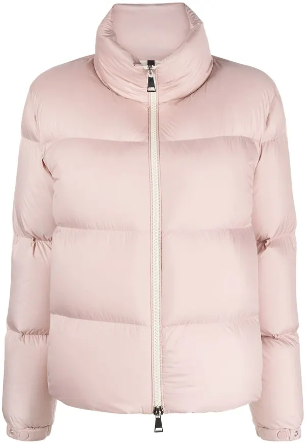 Moncler puffjacka med hög krage - Rosa