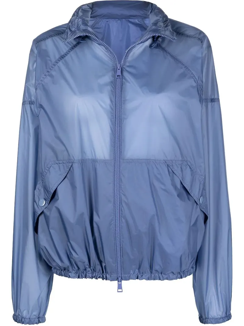 Moncler pullover-jacka med huva - Blå