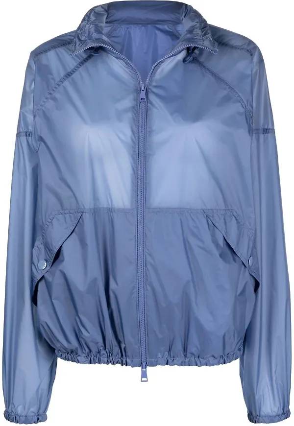 Moncler pullover-jacka med huva - Blå