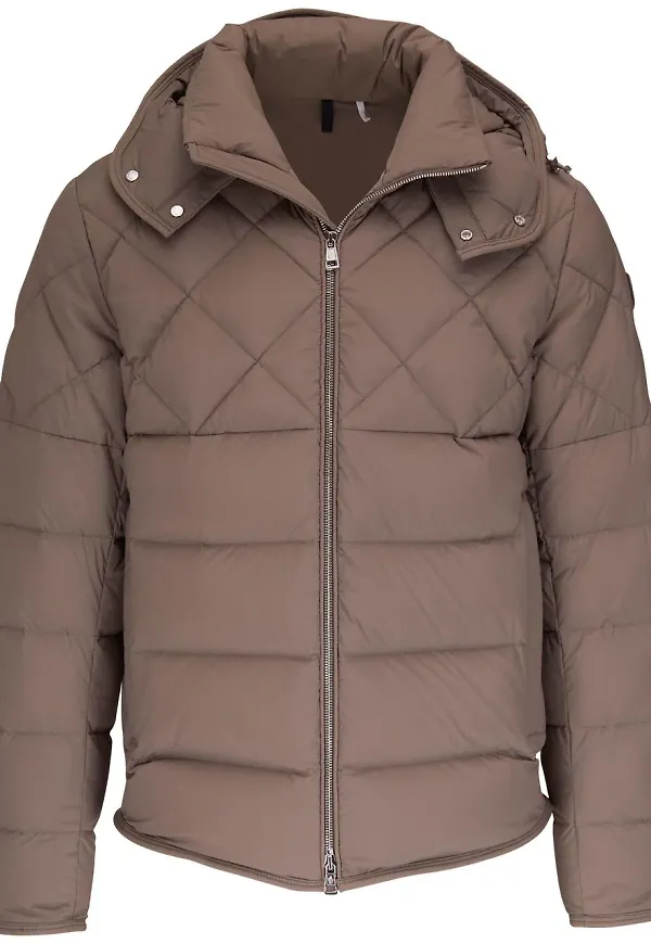 Moncler quiltad vadderad jacka - Grå