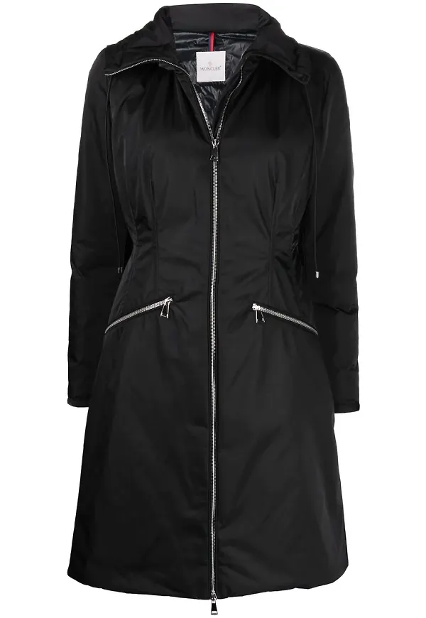 Moncler regnkappa med huva - Svart
