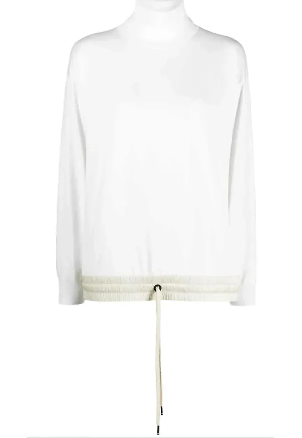 Moncler Rullkrage Vit, Dam