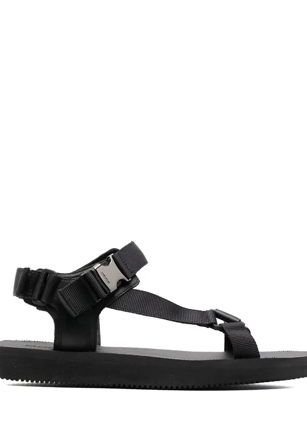 Moncler sandaler med remmar - Svart