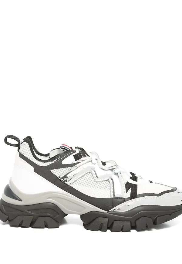Moncler sneakers med panel - Svart