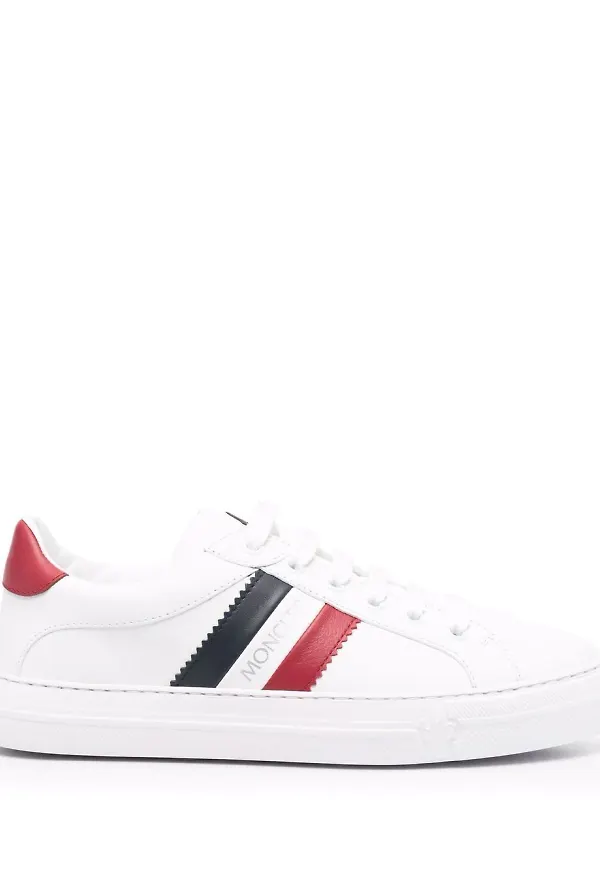 Moncler sneakers med sidorand - Vit