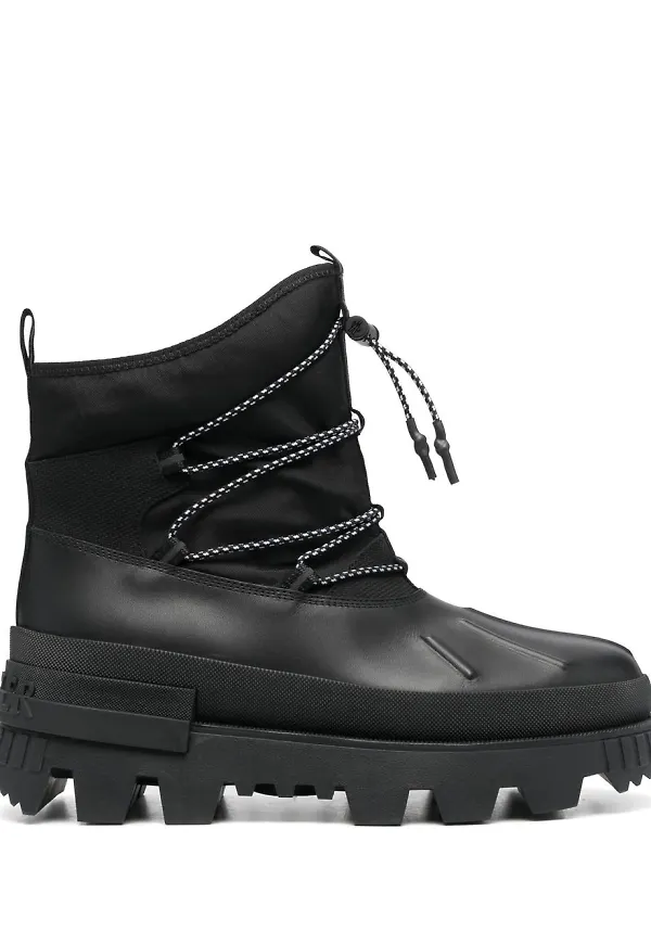 Moncler stövletter med snörning - Svart