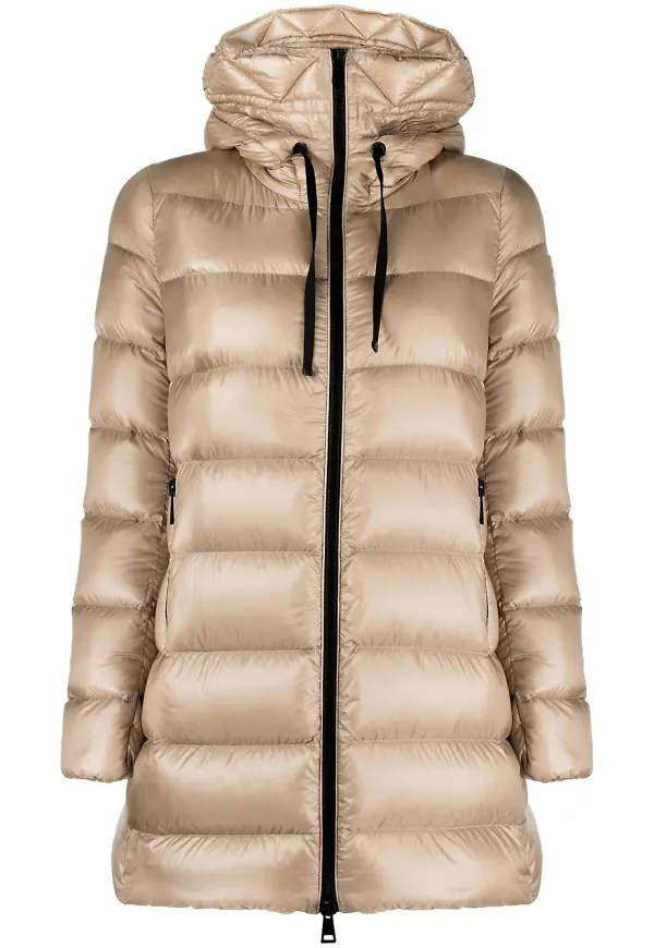 Moncler Suyen vadderad kappa - Neutral