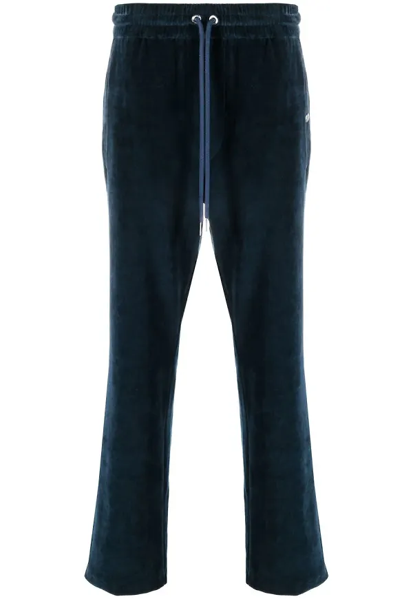 Moncler sweatpants i sammet - Blå