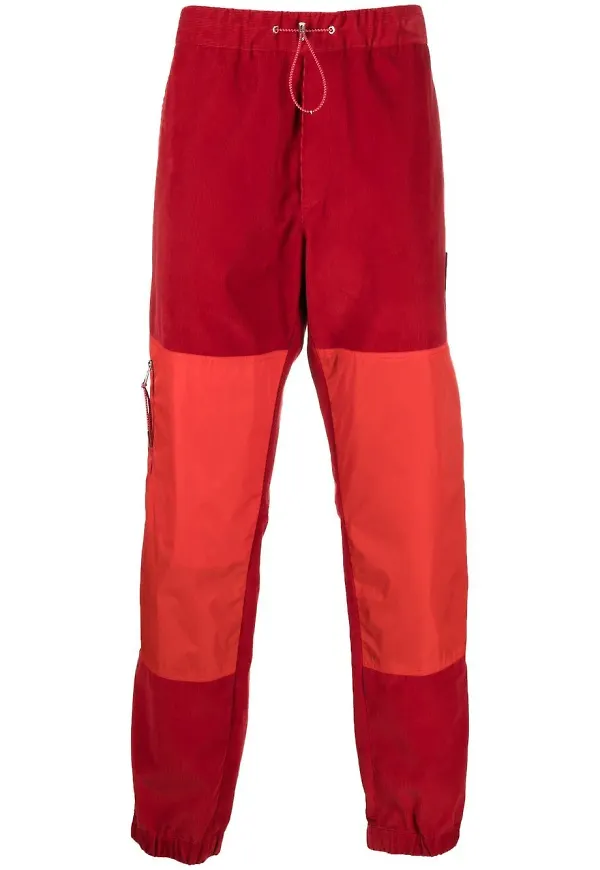 Moncler sweatpants med färgblock - Röd