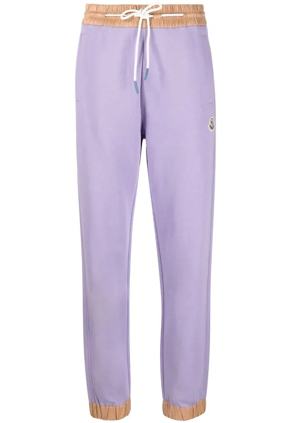 Moncler sweatpants med kontrastkant - Lila