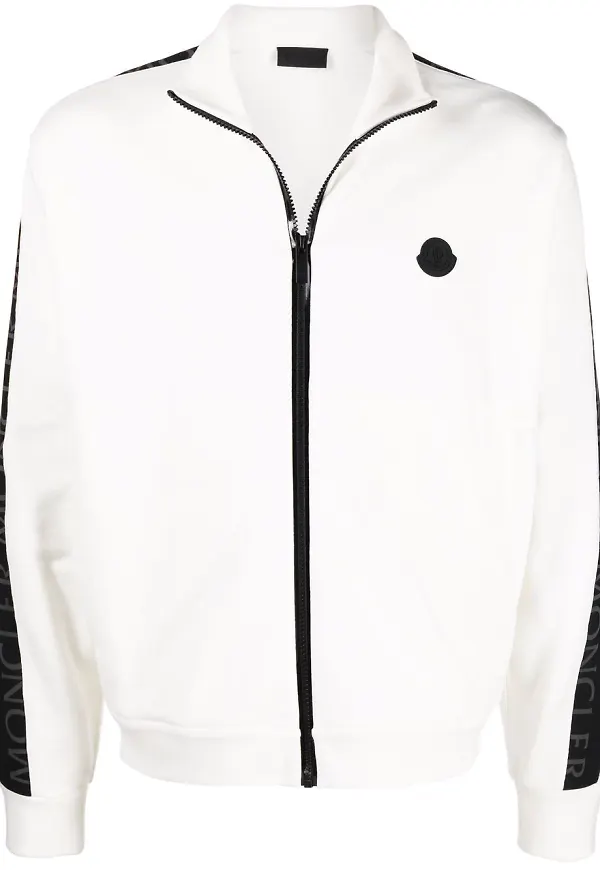 Moncler sweatshirt med dragkedja - Vit