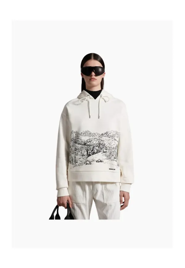 Moncler Sweatshirts Huvtröjor Beige, Dam