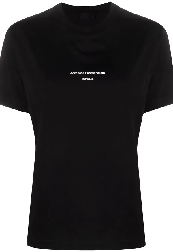 Moncler t-shirt med logotyp - Svart
