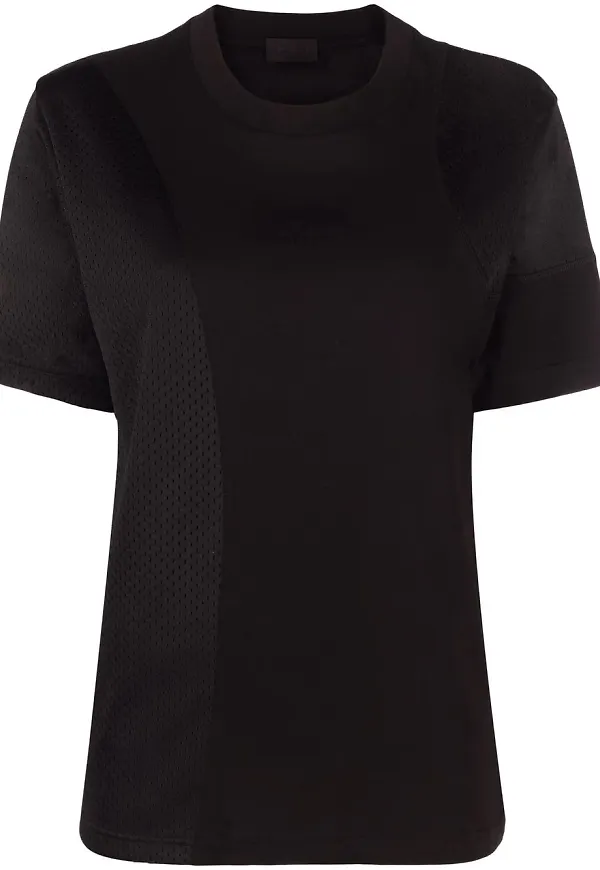 Moncler t-shirt med meshpanel - Svart