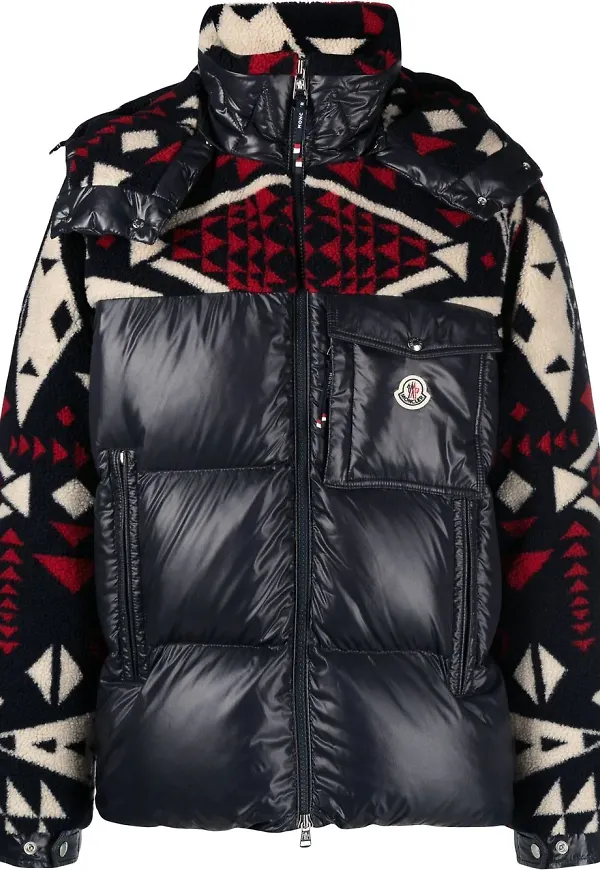 Moncler Thymelee vadderad dunjacka - Blå