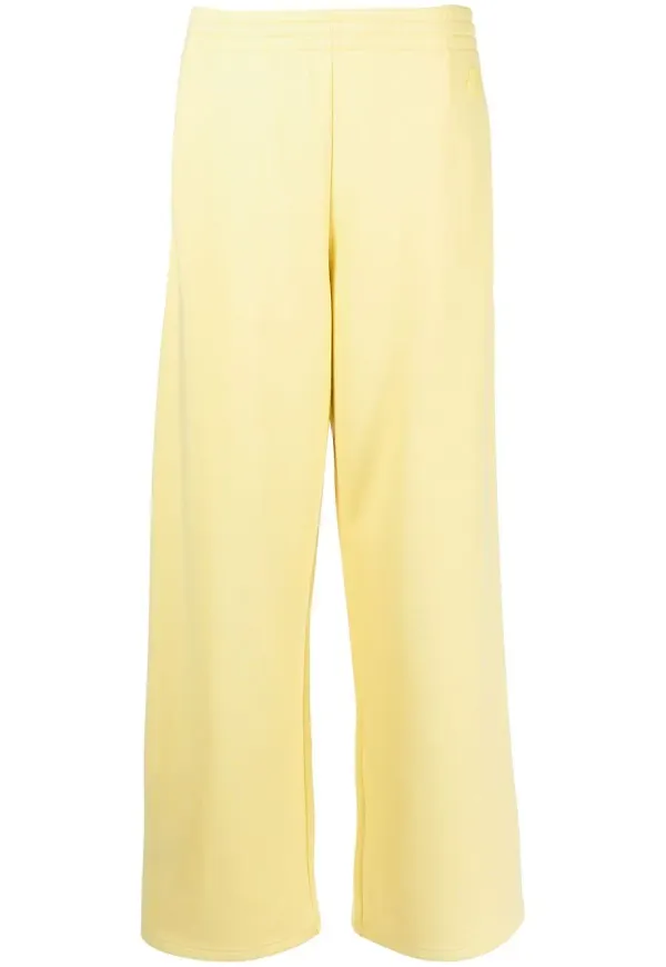 Moncler trackpants med vida ben - Gul