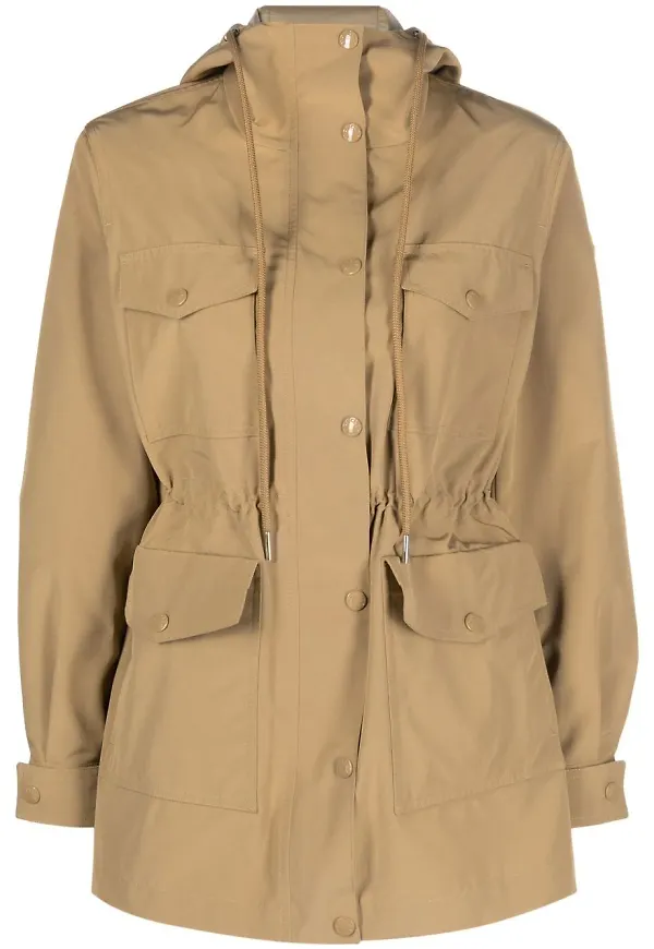Moncler Treberon parkas med huva - Neutral