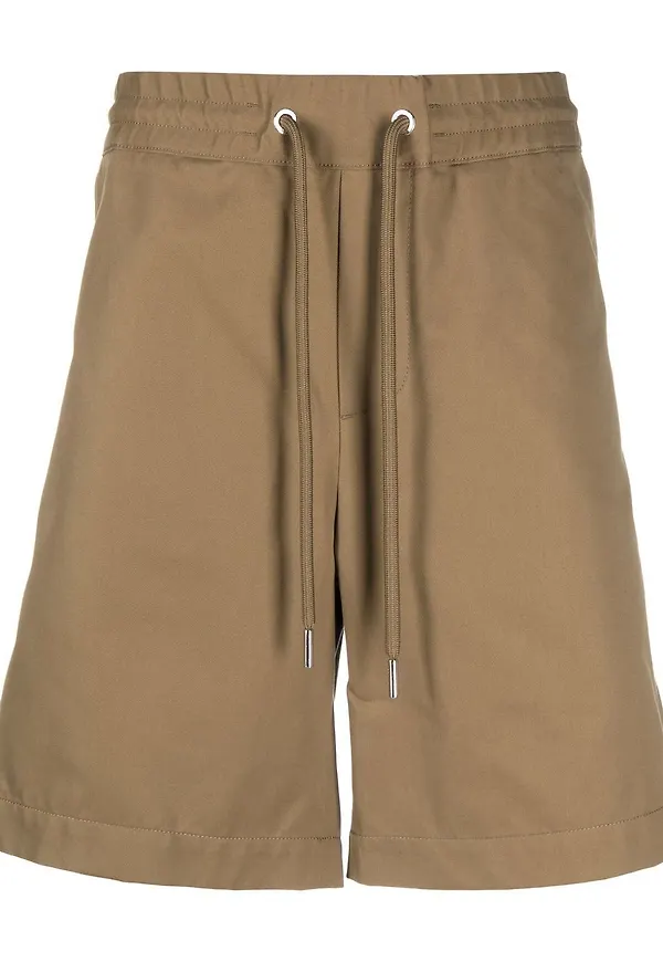Moncler träningsshorts med dragsko - Brun