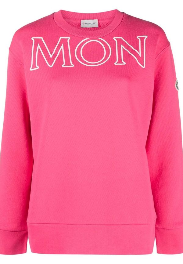 Moncler tröja med rundad hals - Rosa