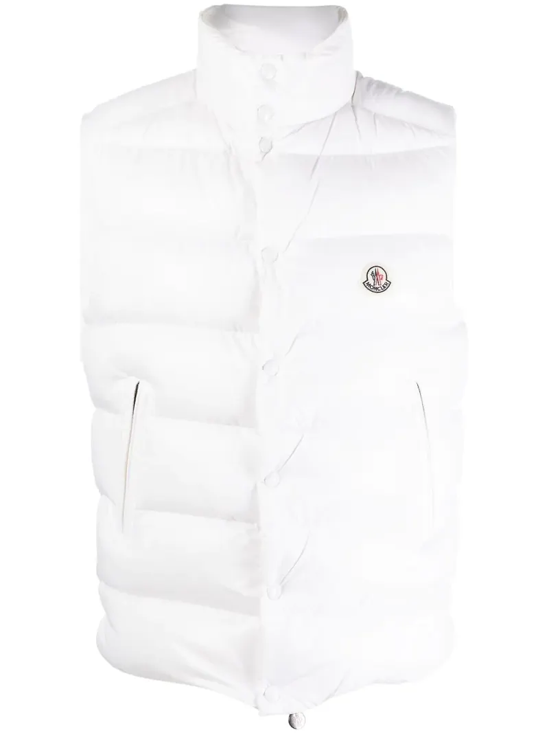 Moncler vadderad dunväst - Vit