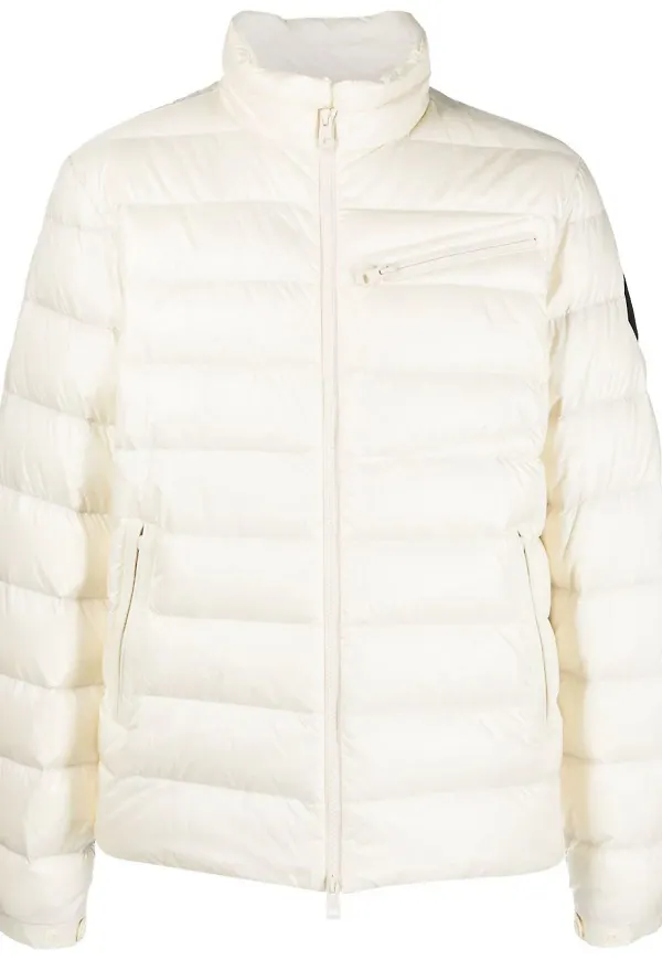 Moncler vadderad jacka med huva - Neutral
