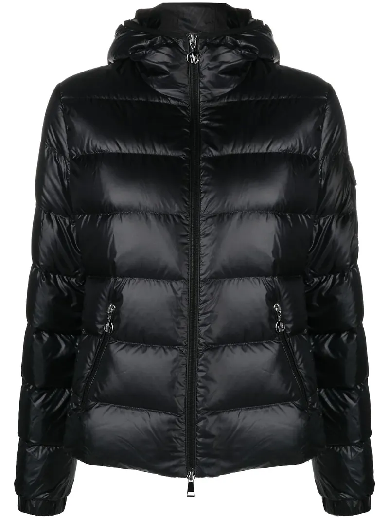 Moncler vadderad jacka med huva - Svart
