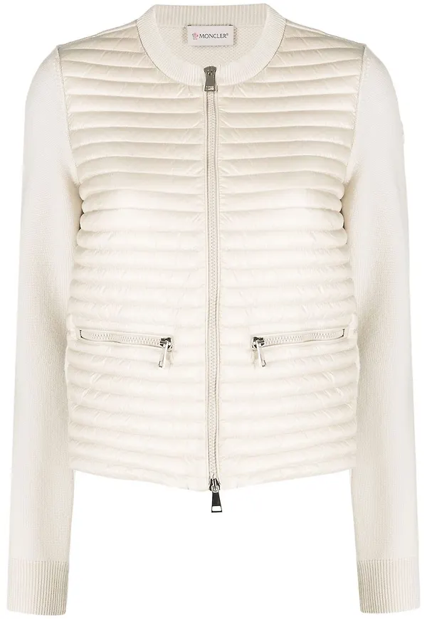 Moncler vadderad kofta - Neutral