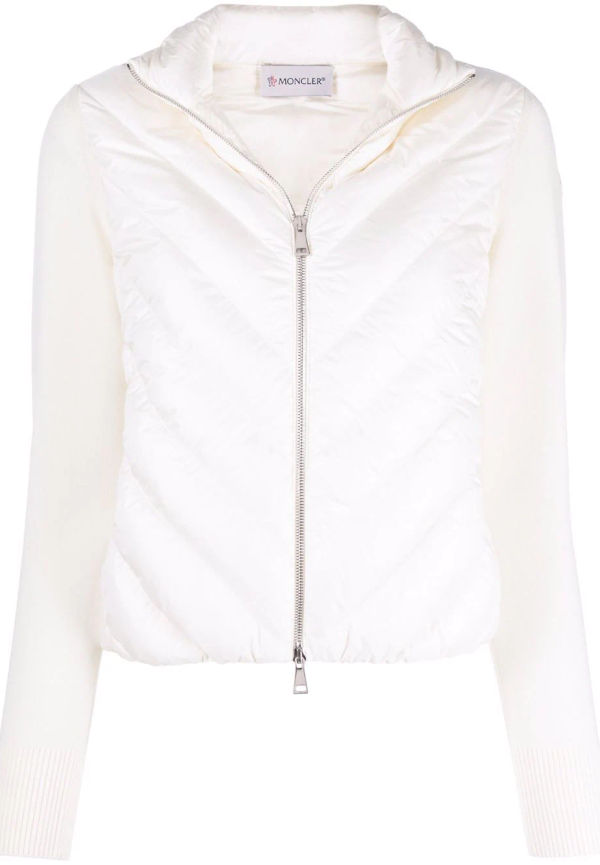 Moncler vadderad kofta - Vit