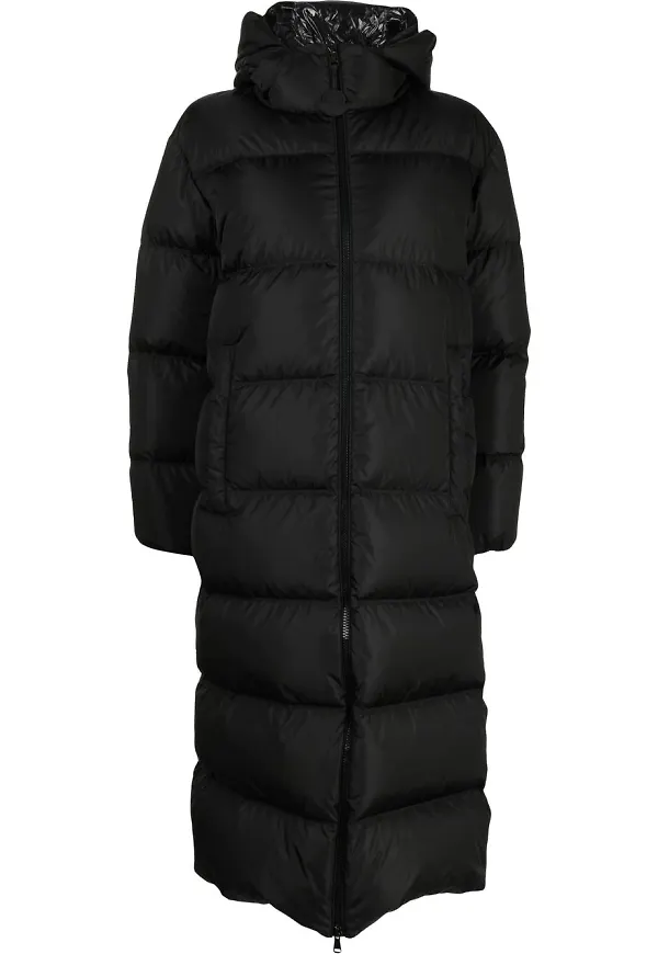 Moncler vadderad rock med dragkedja - Svart