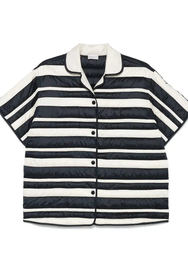 Moncler vadderad skjorta - Vit